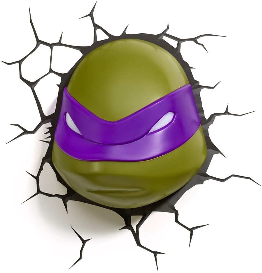 3D Light FX Nickelodean Plastic Teenage Mutant Ninja Turtle Donatello Light - Green/Purple