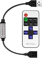 Vista 15 de Mini control remoto inalámbrico RF para luces de tira LED de un solo color 3528 5050, control remoto inalámbrico con conector, atenuador de luz