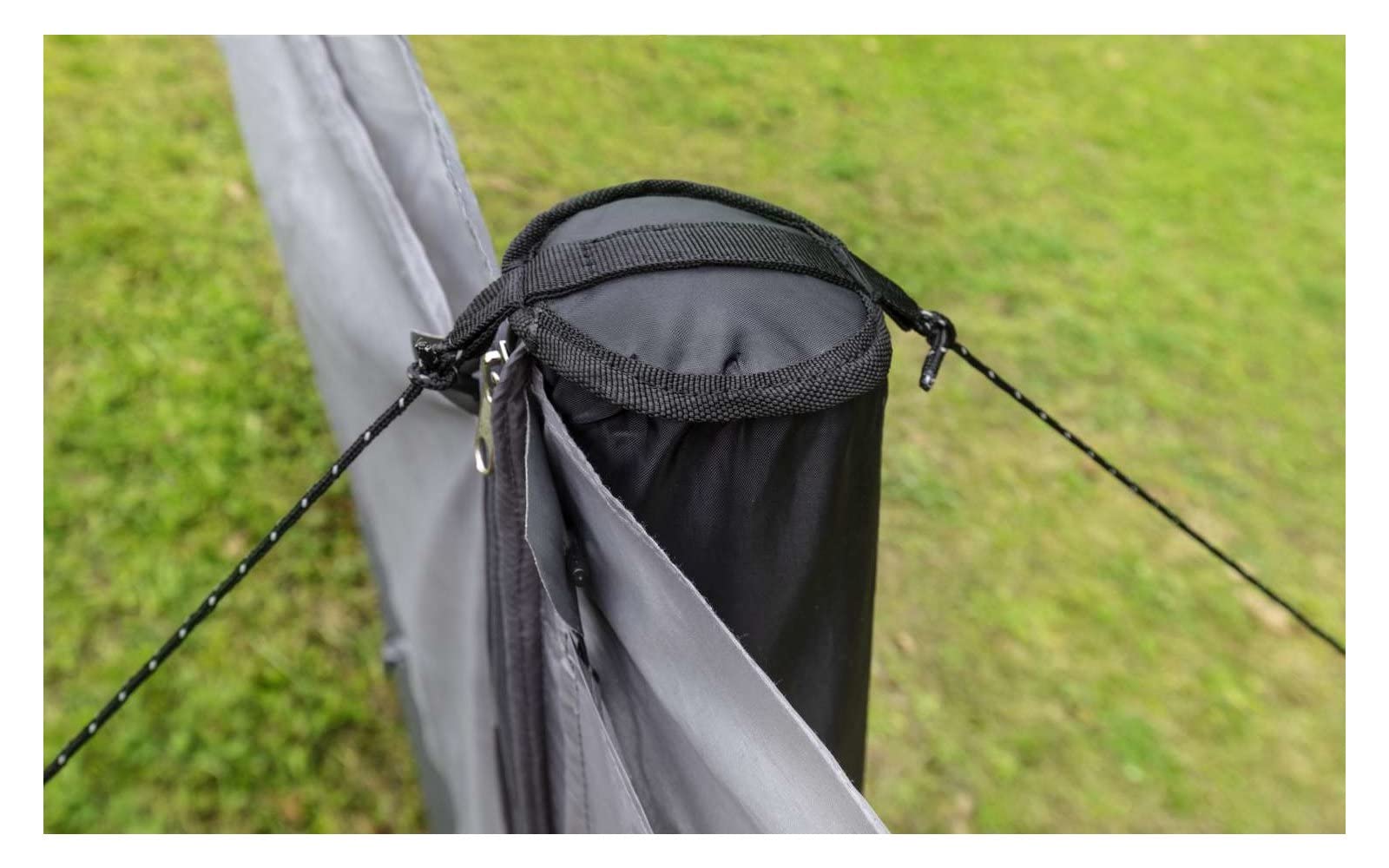 BERGER Valtellina-Air Camping Windschutz 480 x 140 cm | Sichtschutz Garten - Strand Windschutz mit Sichtfenster, Outdoor |Sichtschutz kann als Zeltplane für Picknick, Grill verwendet Werden