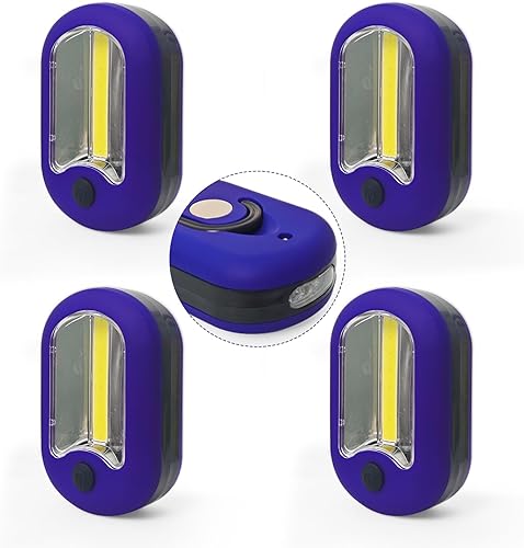 Miniatura 9 de Lámpara LED de camping 3 en 1, mini linterna, linterna de bolsillo portátil, luz de trabajo magnética, linterna con gancho, 144 lúmenes, 2 modos de