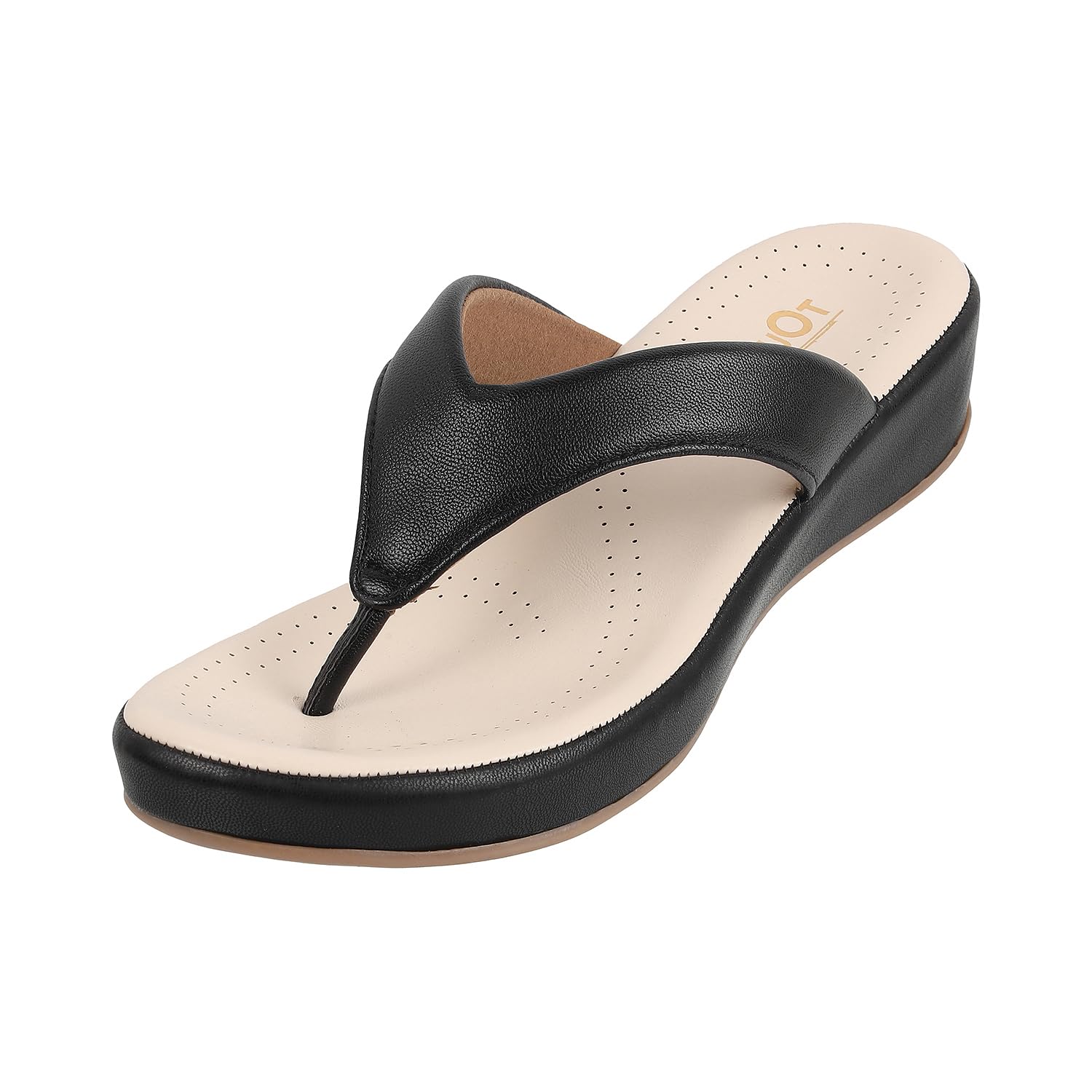 Touch Heel Orthopedic Footwear For Women - Extra Soft Padded Doctor Slippers (Black, 3UK) (B0D45RG1QK) Amazon Price History, Amazon Price Tracker