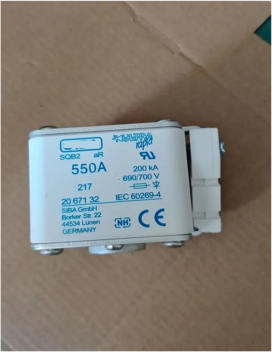 ヒューズ SQB2 400A 690V 2067032 SQB2 315A 550A 630A 700A 2067032