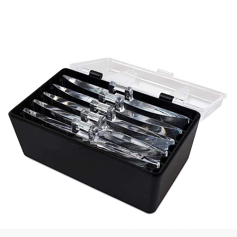 Stirnbandlupe mit LED-Licht, freihändige Leselupe, Lupenbrille mit 2 LED-Lichtern, 5 abnehmbaren Linsen zum Lesen, elektronische Reparaturlupe