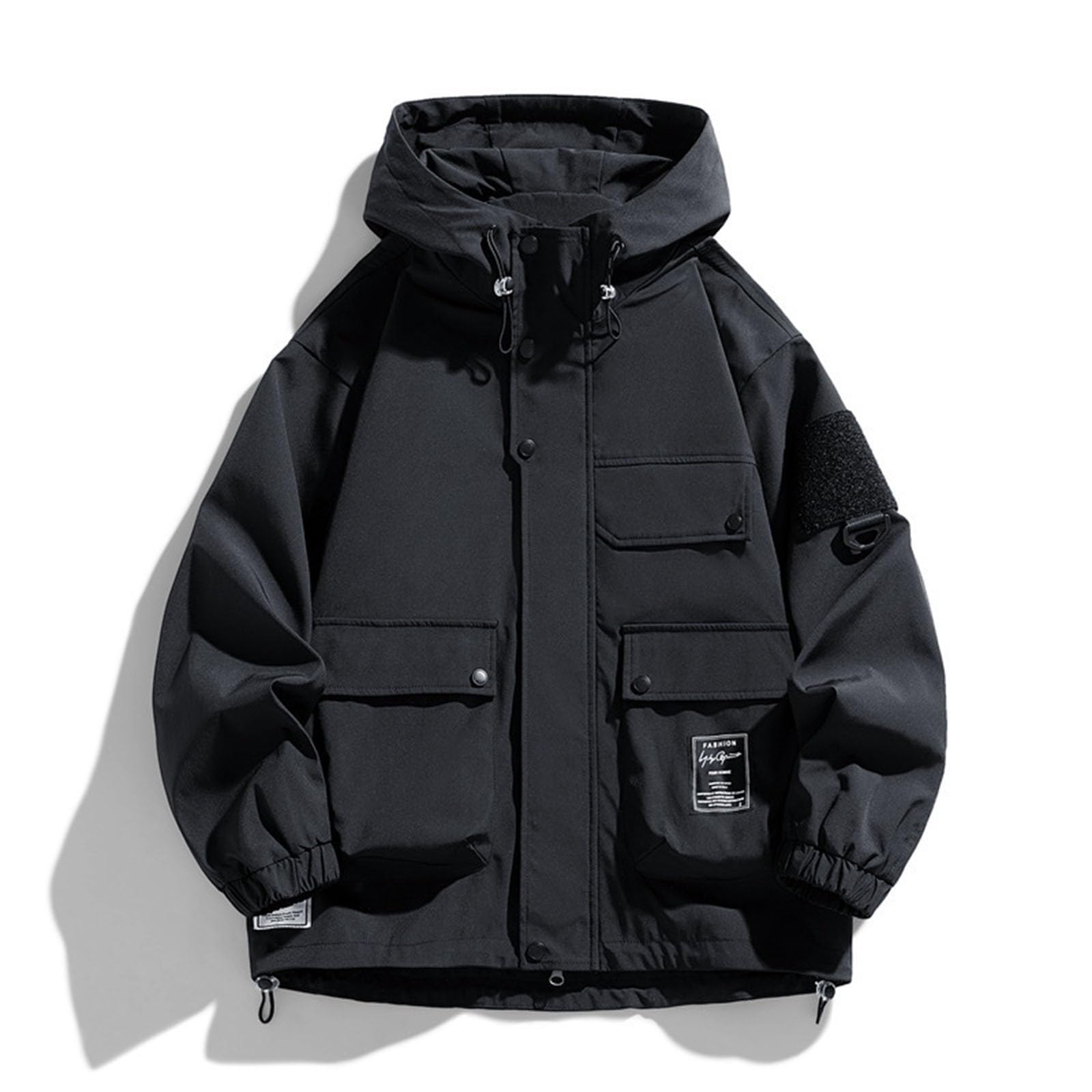 Giacca Impermeabile Uomo, Giacche Estive Uomo, Giacca Uomo Giacca Impermeabile Uomo Giacca Primaverile Autunno Giubbotto Uomo Casual Semplice Giacche con Cappuccio Giacca Softshell Men's Outerwear