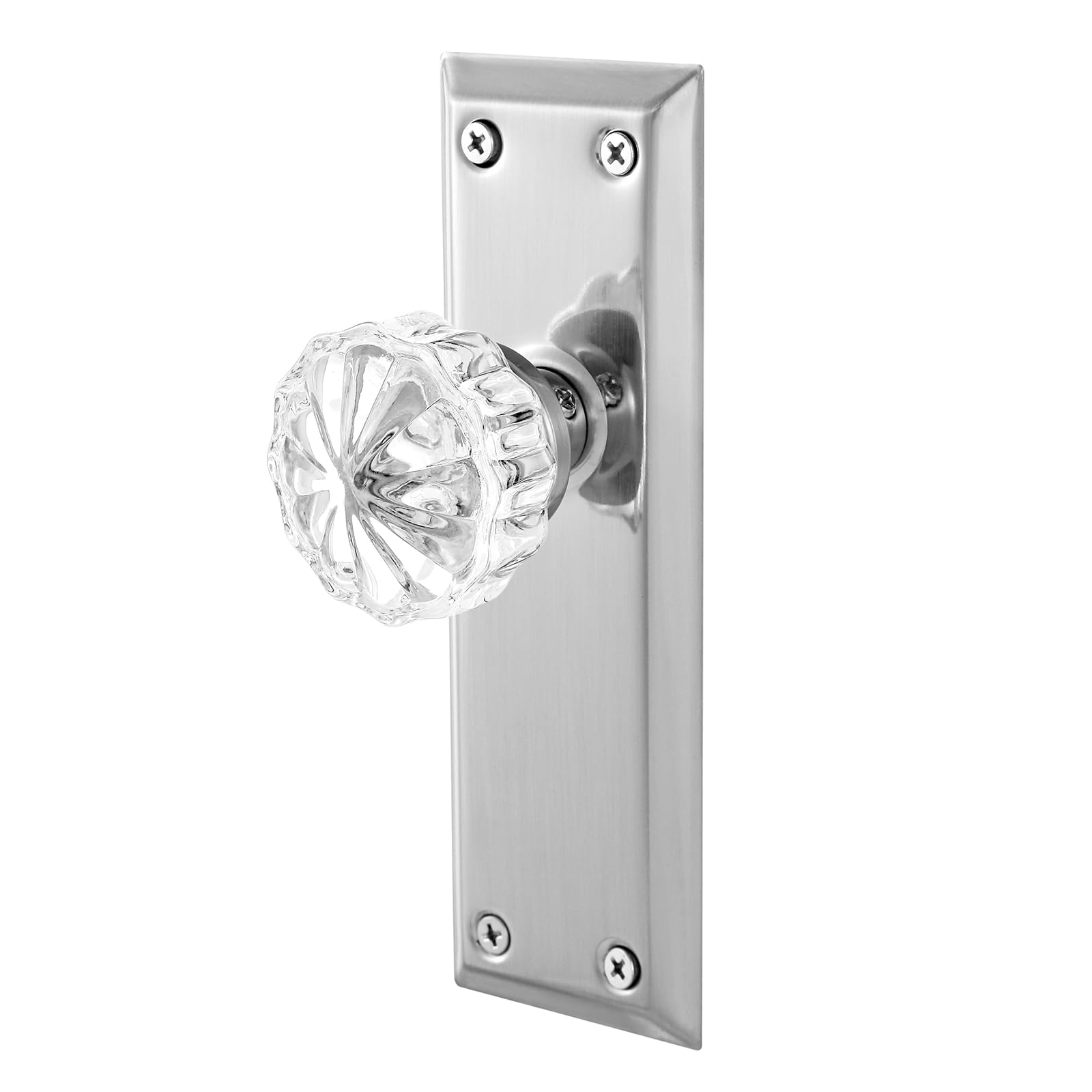 Crystal Glass Door Knobs - Mortise Lock Set -7