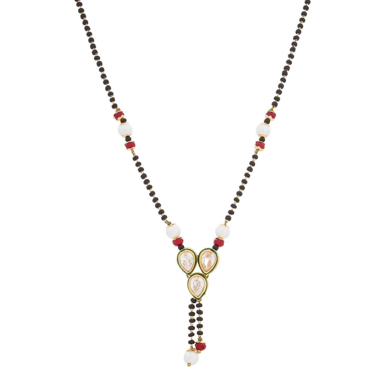 Designer Kundan Studded Multi colour Royal Mangalsutra for Women(MS-1358)-image-29