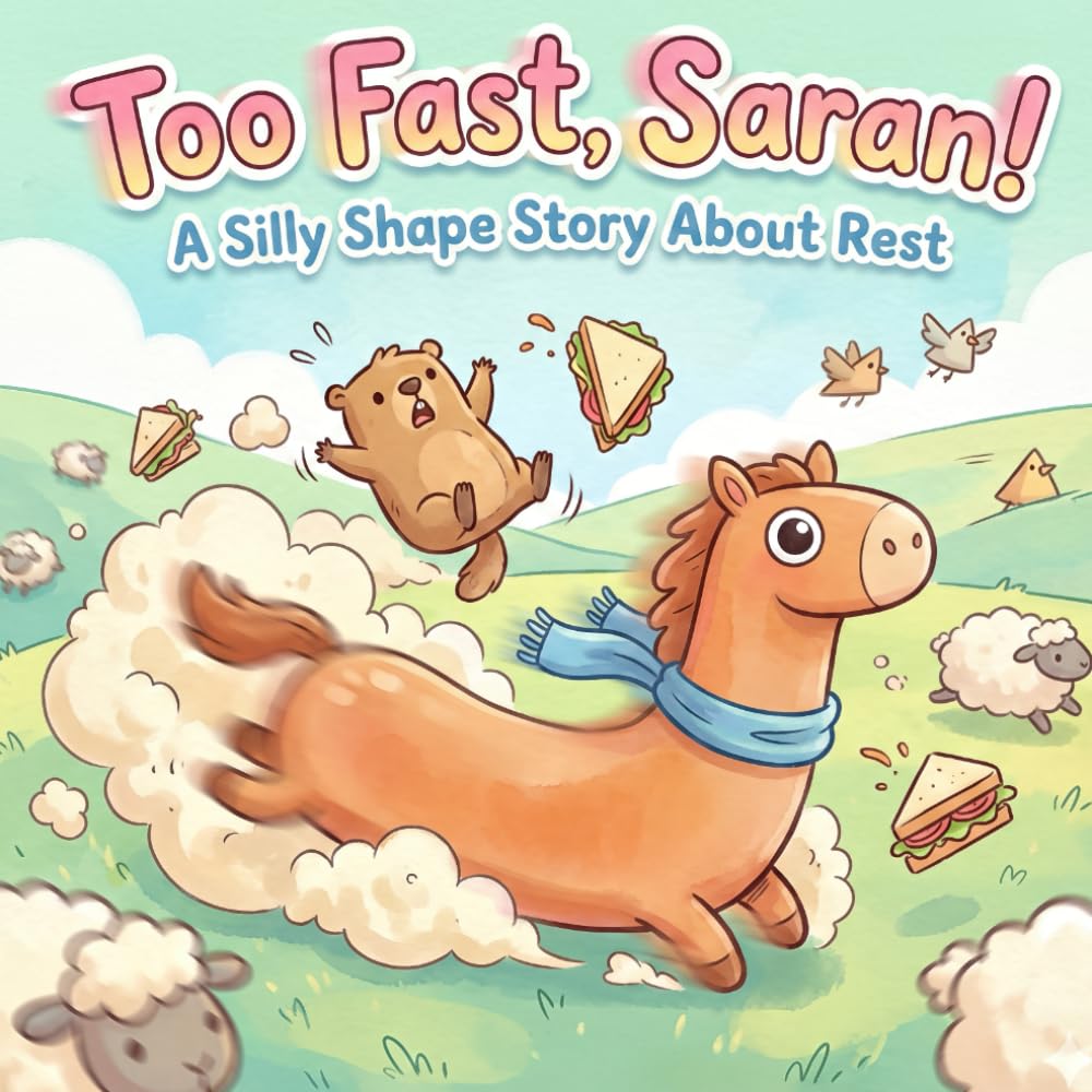 Too Fast, Saran!: A Silly Shape Story About_Rest