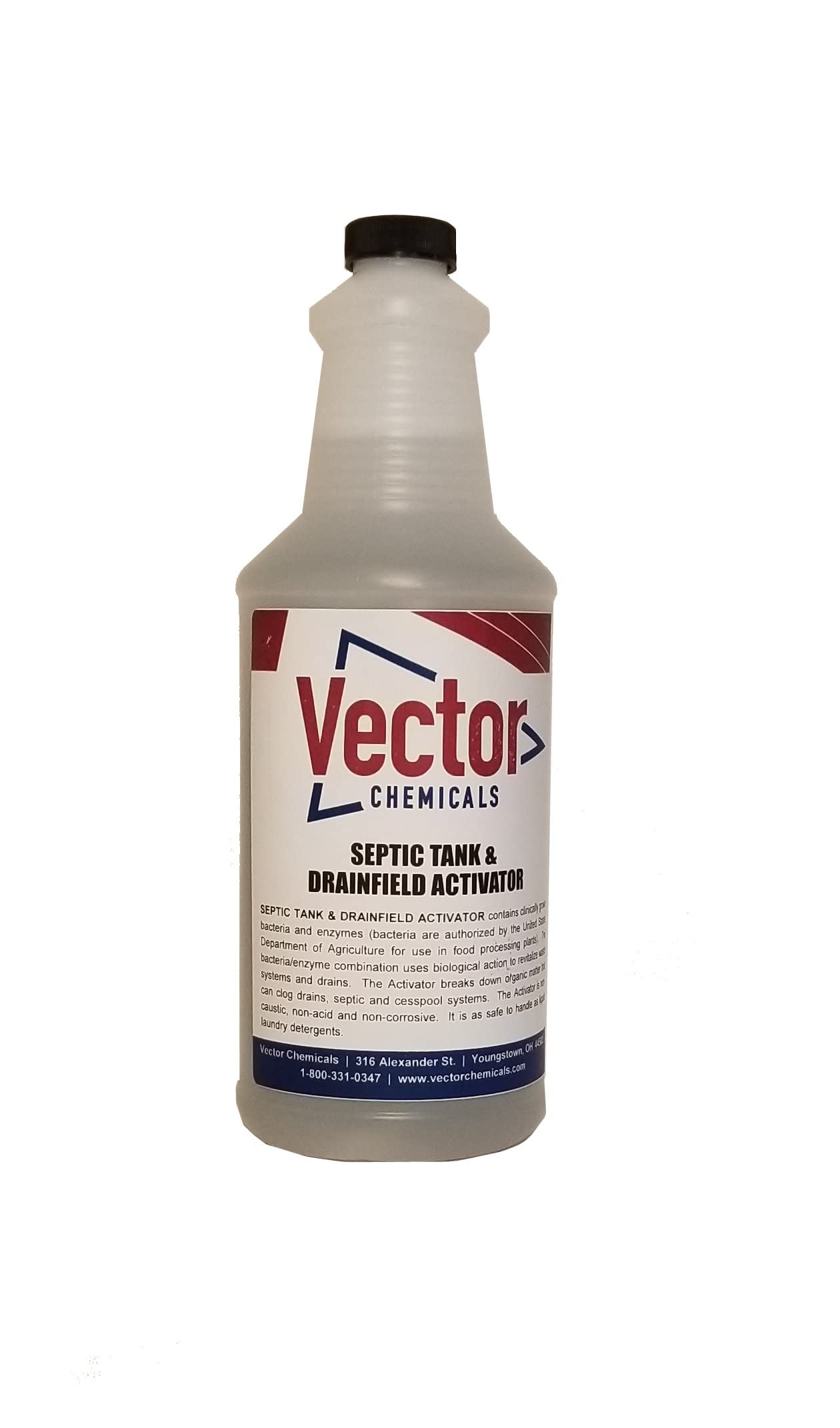 Septic Tank & Drainfield Activator - A BACTERIA- (not enzyme) based SUPER Digestant (1 quart)