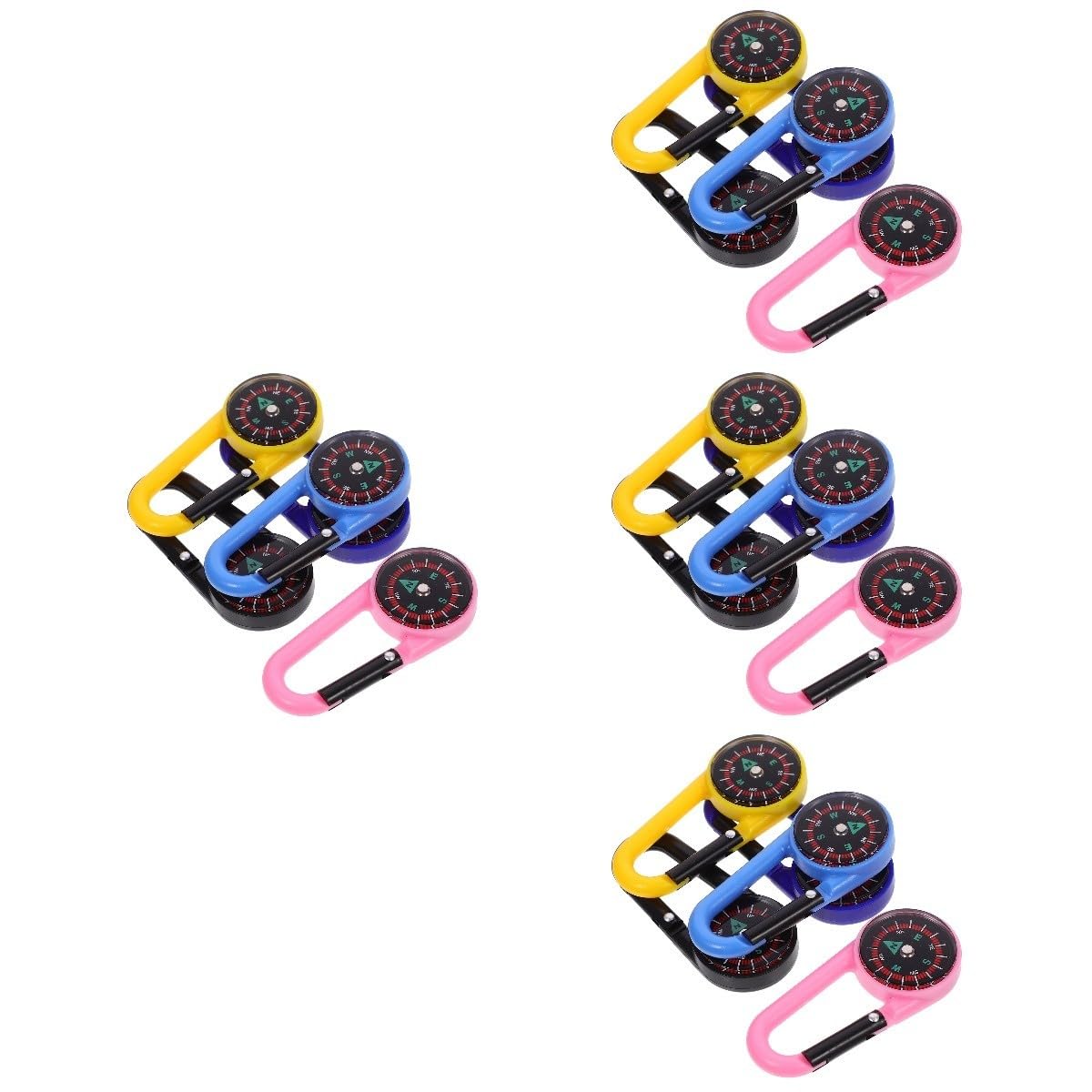 40 Pièces Boussole Extérieure Boussole De Randonnée Matériel De Randonnée Porte-clés Petite Fournitures De Camping Acrylique Voyage Boucle De à Mousqueton