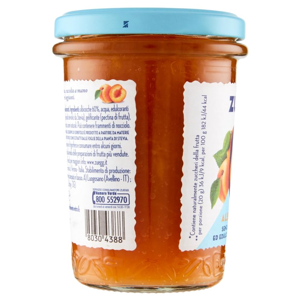 Italian Gourmet Confettura albicocche Aprikosen zero zuccheri Jam 12 x 220g