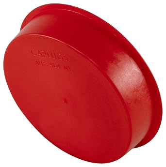 Caplugs T-501 T Series, Plastic Tapered Cap and Plug, Red LD-PE, Protective Closures, Dust & Moisture Seals, MIL Spec, SAE Fittings, EZ Remove, Cap OD 3.245" x Plug ID 3.457", Pack of 50 99190756