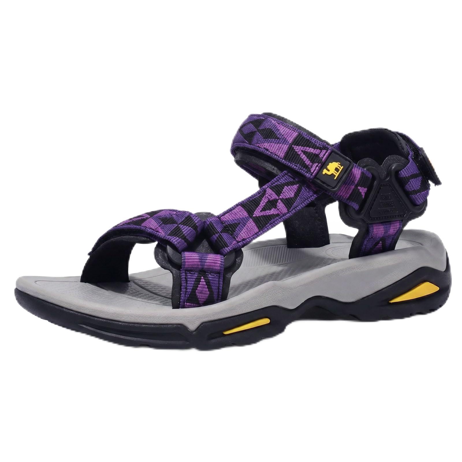 CAMEL CROWN Waterproof Hiking Sandals Women Arch Support Sport Comfortable Walking Water Sandals for Beach Travel Athletic