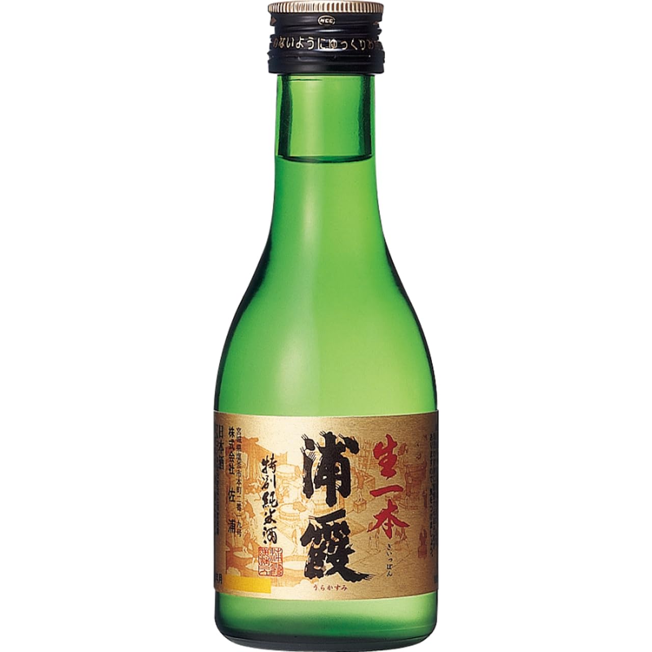 佐浦 【日本酒】浦霞 特別純米酒 生一本 180ml