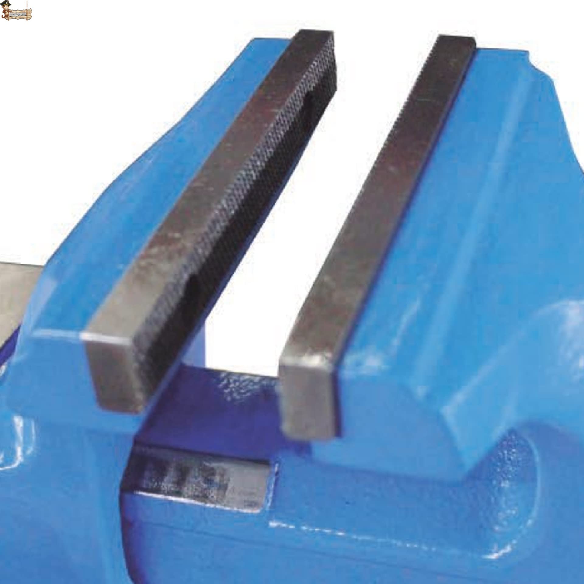 BricoLoco.com Vite da banco da lavoro Tornio regolabile in acciaio fuso Morse sostituibili per tavolo da lavoro con incudine, base fissa, fabbro, meccanico, legno, modellismo (150 mm.)