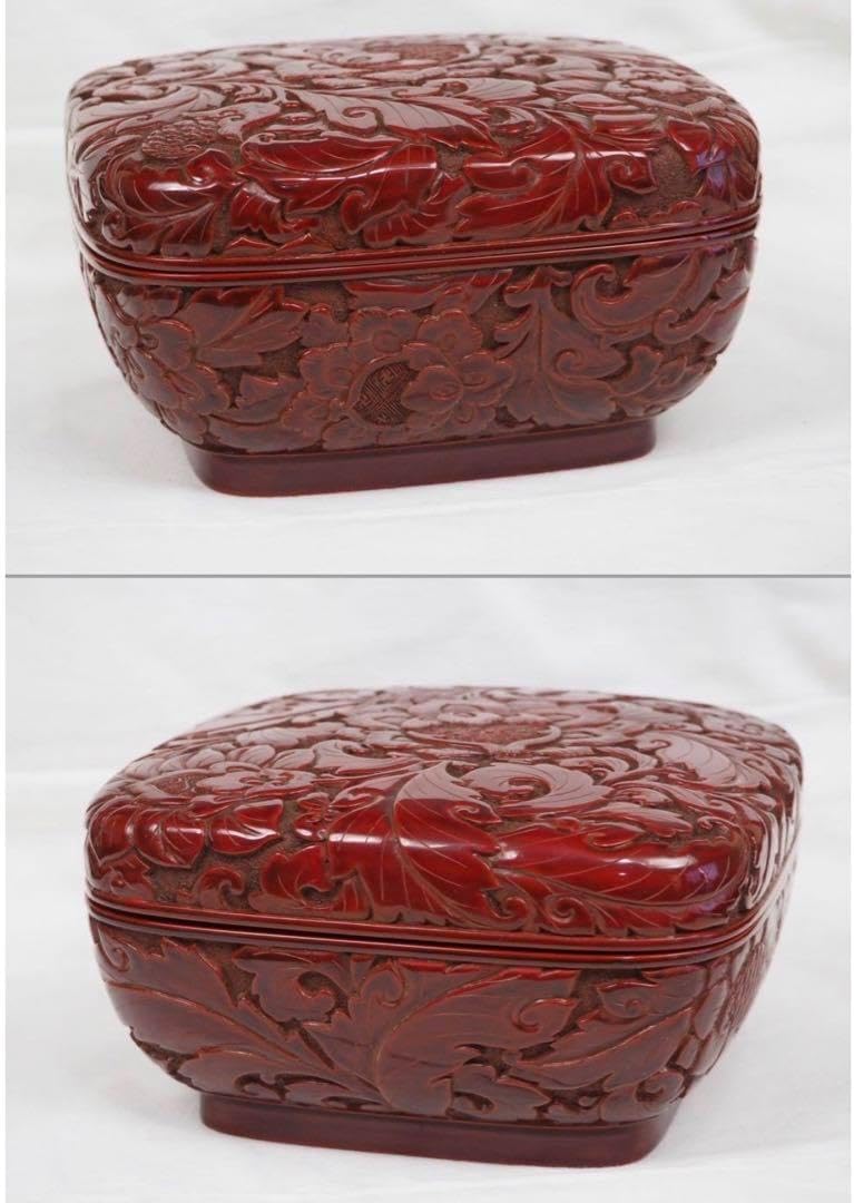 chacha 送料無料 極上品 村上堆朱菓子器/喰籠 トレイ付 茶道具 chacha chacha 送料無料 極上品 村上堆朱菓子器/喰籠 トレイ付 茶道具 chacha