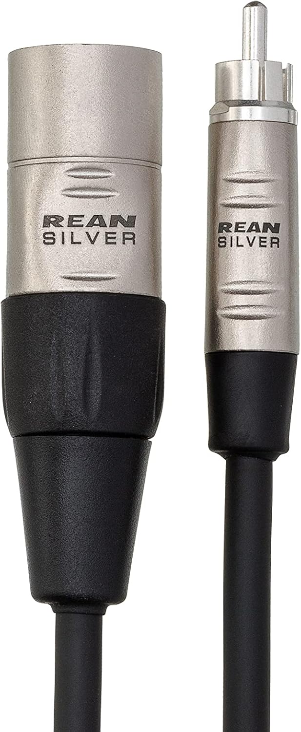 Hosa HRX-005 Pro Unbalanced Interconnect, REAN RCA to XLR3M, 5 Feet - Image 3