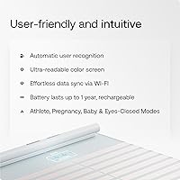Vista 6 de WITHINGS Body Scan - Báscula inteligente con análisis de composición corporal segmentaria, básculas de pesaje peso corporal y edad vascular, grasa