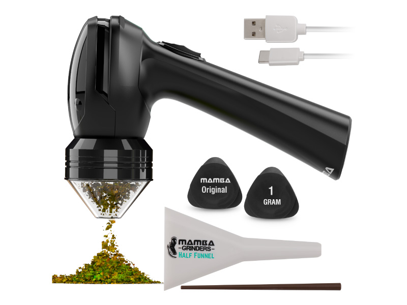 electric tobacco grinder amazon Amazon.com: Mamba Grinder Electric Spice Grinders. Easy to Load One-Handed  Use 1g USB Rechargeable Mill: Home & Kitchen