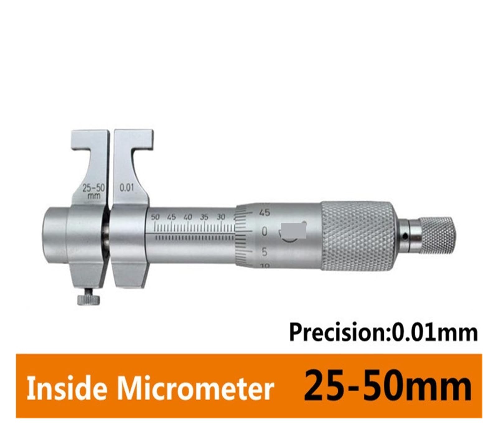Inside Micrometer, 25-50mm/0.01mm Caliper Scale Vernier Micrometro, Calipers Internal Dial Gauge