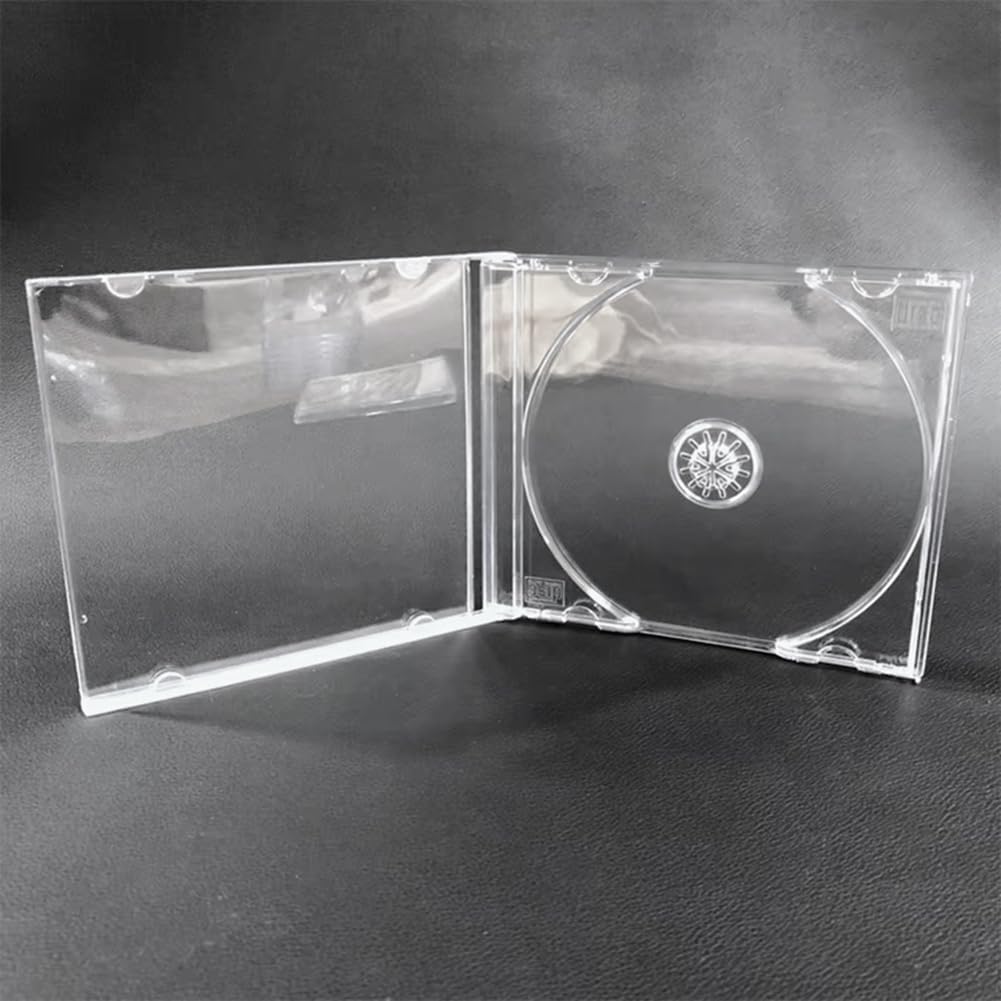 Przezroczysta Plastikowa CD DVD Case Single Place Disc Organizer Organizator Albumu do Ochrony Mediów