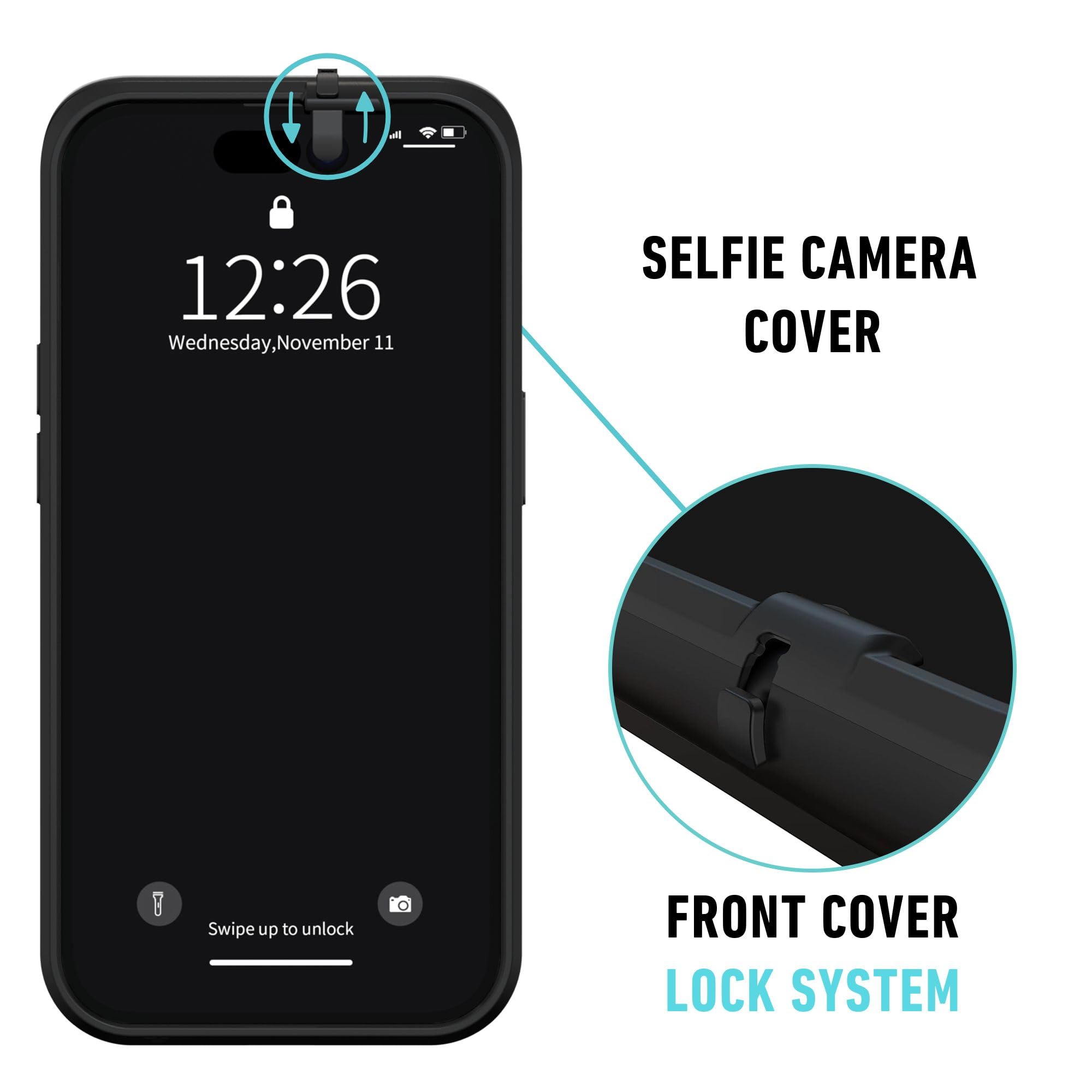 Etui na telefon iPhone 17 Pro, osłona przedniego i tylnego aparatu, etui MagSafe do iPhone'a z ochroną obiektywu, blokada aparatu dla prywatności i bezpieczeństwa, smukłe, odporne na wstrząsy