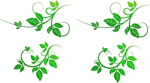 Miniatura 4 de 2 piezas de troqueles de metal de hojas de rama de primavera, plantillas de corte de hojas de flores de primavera para bricolaje, tarjetas de