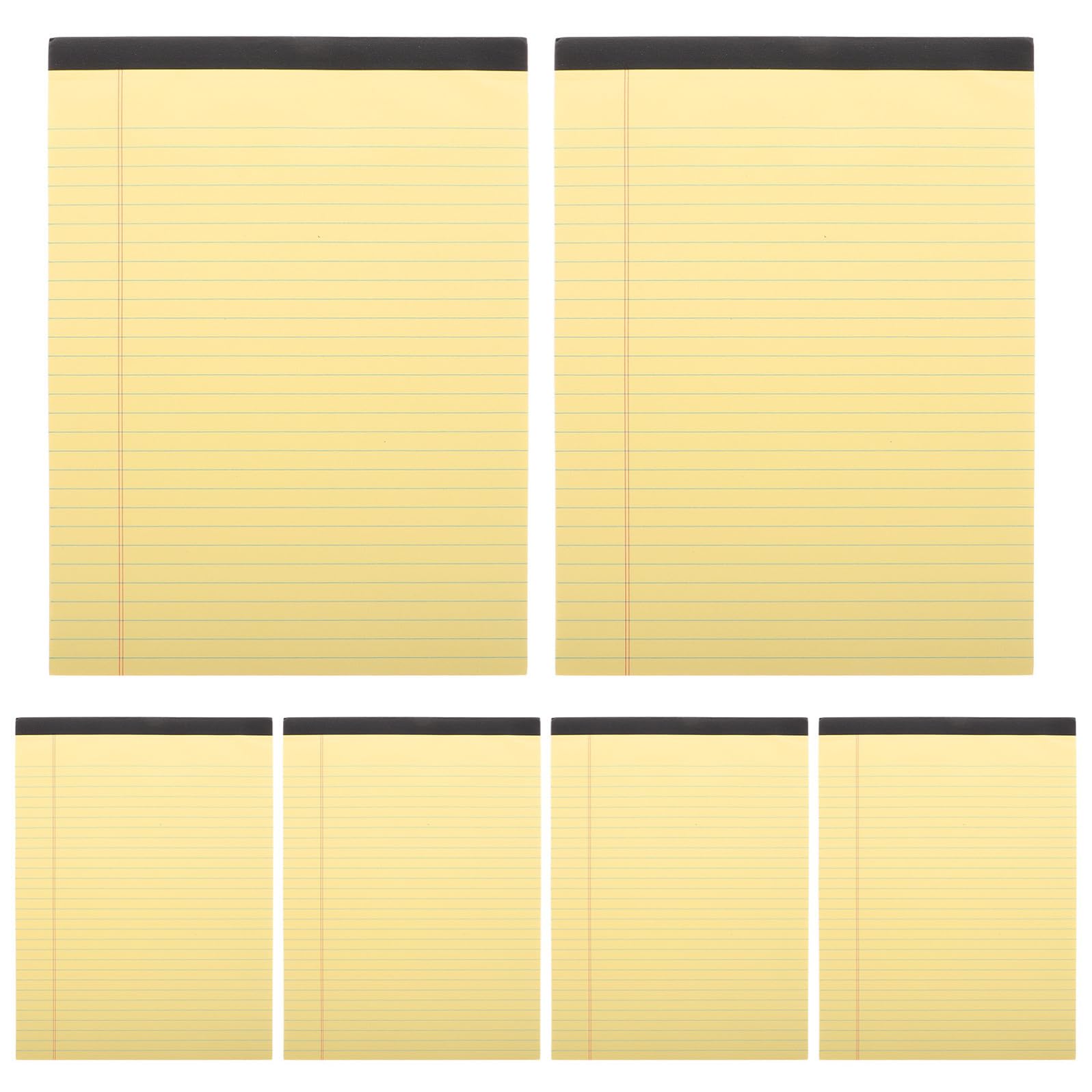 Holibanna Blocco Note per Organizzare Quotidiano A4 Giallo 6 con Pagine a Righe e Layout a Sezioni Carta Polpa Ufficio e Scuola
