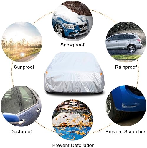 Miniatura 10 de Kayme - Cubierta de 6 capas para vehículo utilitario deportivo, impermeable, apta para todo tipo de clima, protección completa para exteriores