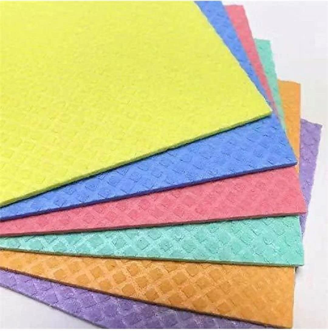 Super Absorbent Sponge Wipes Scrub Pad, Scrub Sponge Wipe, (Regular, Pack of 5)-picture-16