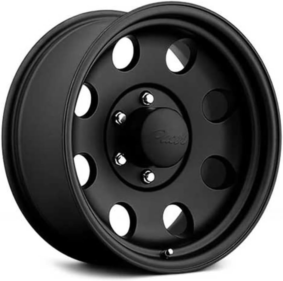Pacer 365B Black V-5 Black Powder Coat Finish Wheel with (15x7/5x4.50, -06mm Offset)