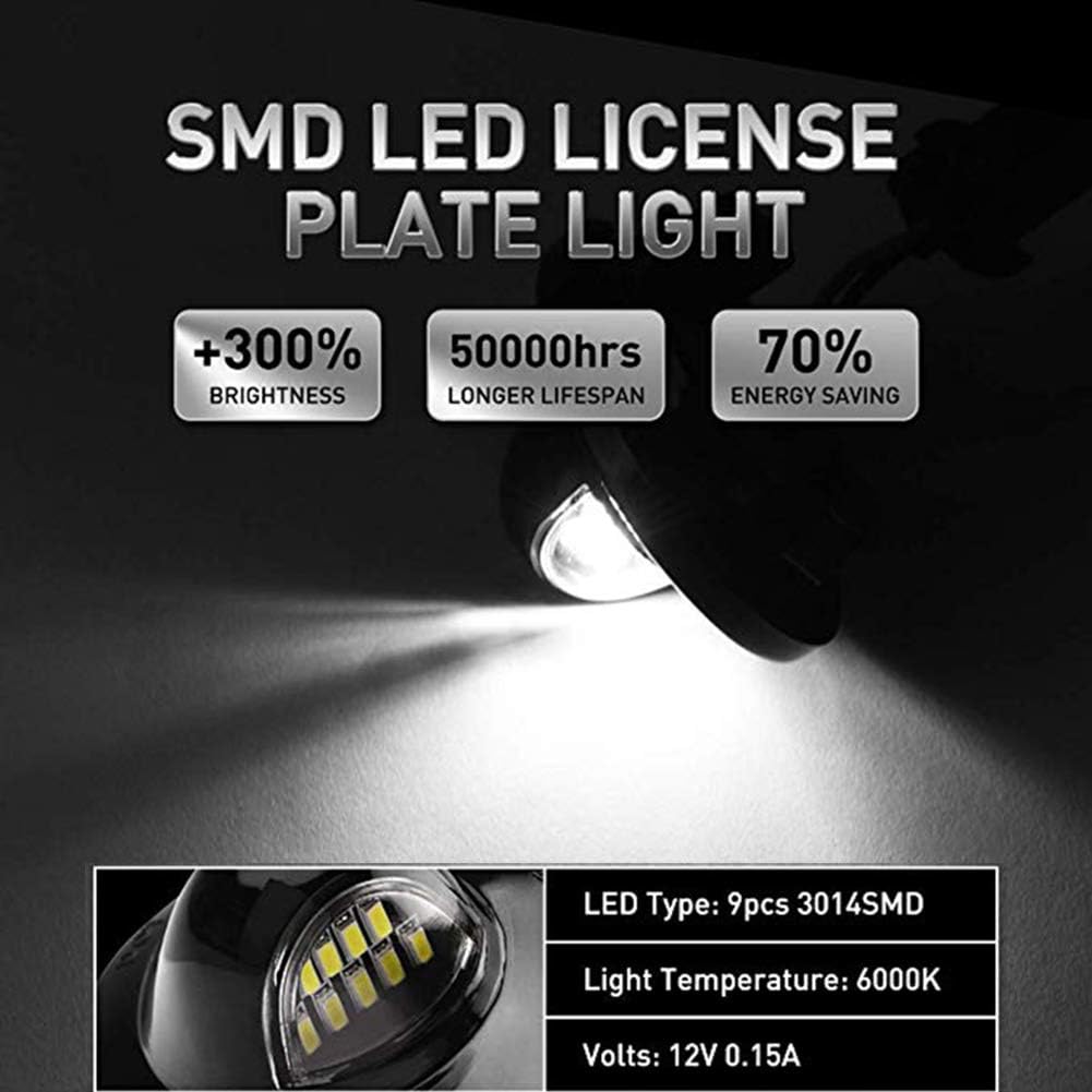 2 x LED License Number Plate Lights Rear Lamps LED Universal for F150 F250 F350 F450