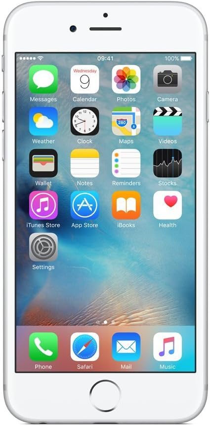 Apple iPhone 6S 128 GB UK SIM-Free Smartphone - Silver (Renewed)