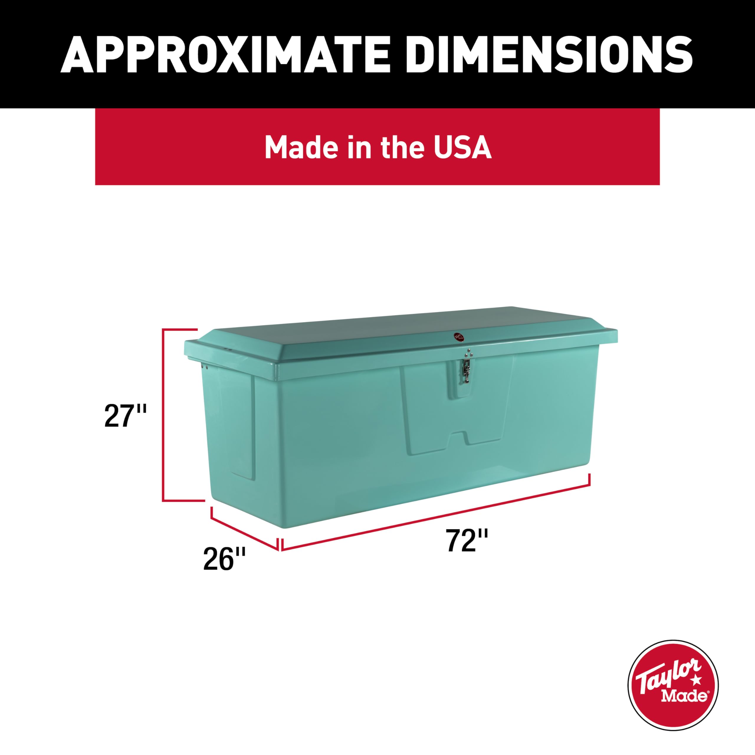 Taylor Made Stow N’ Go Deep Fiberglass Dock Box, Medium (27