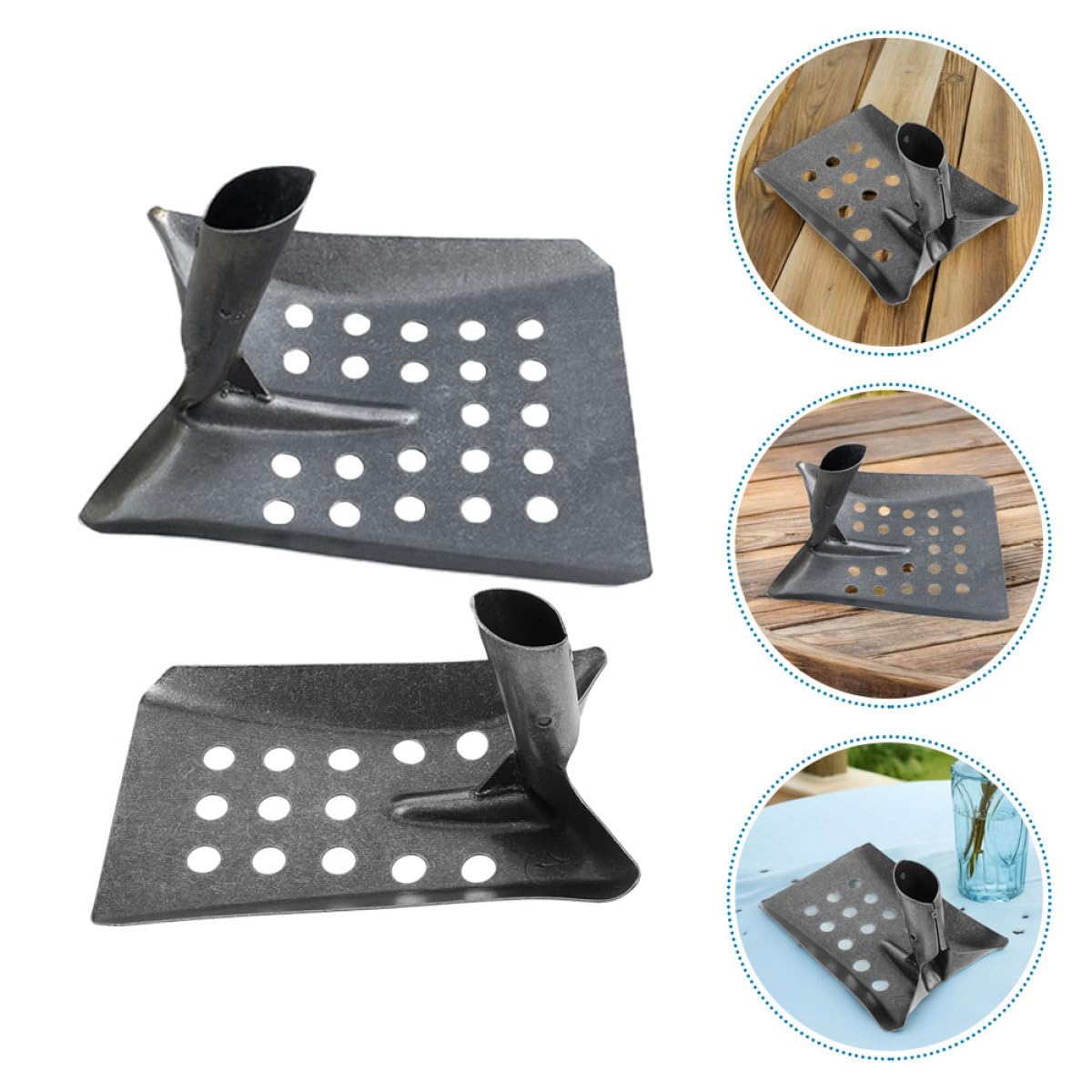 Toyvian 2 Metalowa Łopata Do Czyszczenia Odpływów Wytrzymała Konstrukcja Ergonomiczny Do Usuwania Mułu i Zanieczyszczeń z Kanalizacji Rowów i Zbiorników Wodnych