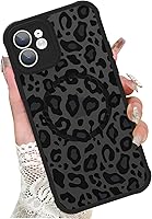 Vista 51 de KANGHAR - Funda para teléfono celular para iPhone 7/8/SE 2020, diseño de leopardo, funda protectora de TPU resistente - Negro