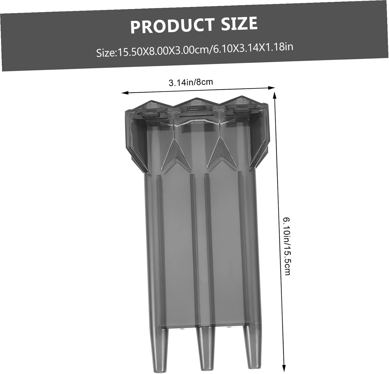 Dart Carrying Case Durable Storage Box for Steel Tip Darts with Fixed Flights Suitable for Travel and Leisure Games