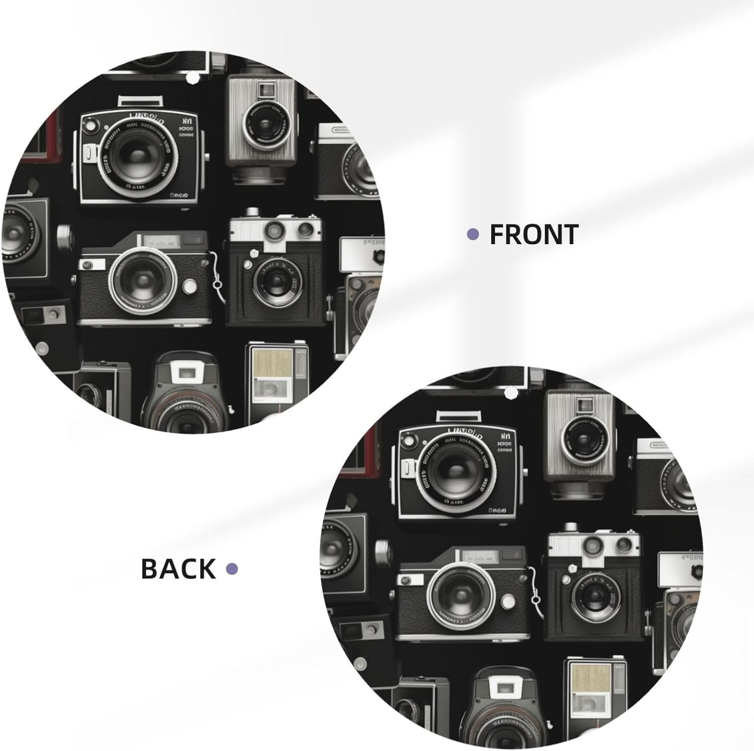 Car Air Freshener 24 PCS Retro Cool Camera Collection Hanging Car Air Fresheners Auto Interior Decor Card Freshener Strong Scented Card Lavender Cars Scents for Office Bedroom Close Drawer Round Shape