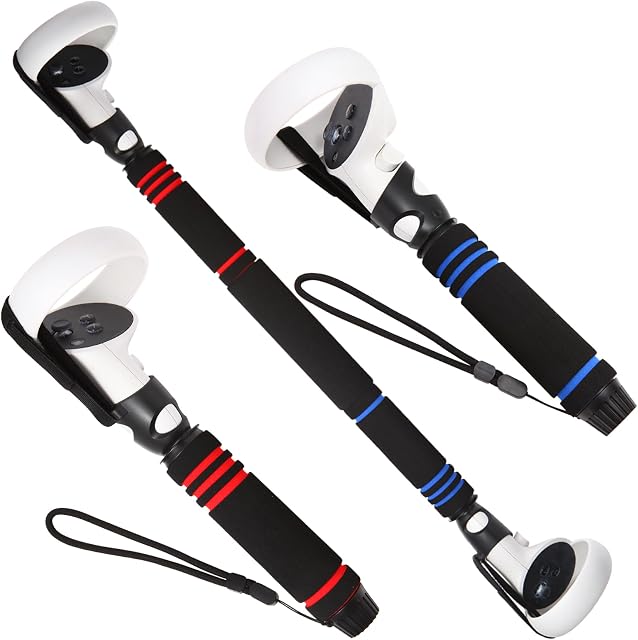 Gorilla Tag Long Arms Accessories for Oculus Quest 2,VR Controller Extension Grip Accessories for VR Gorilla Tag,BeatSaber Extenders Handles and VR Games
