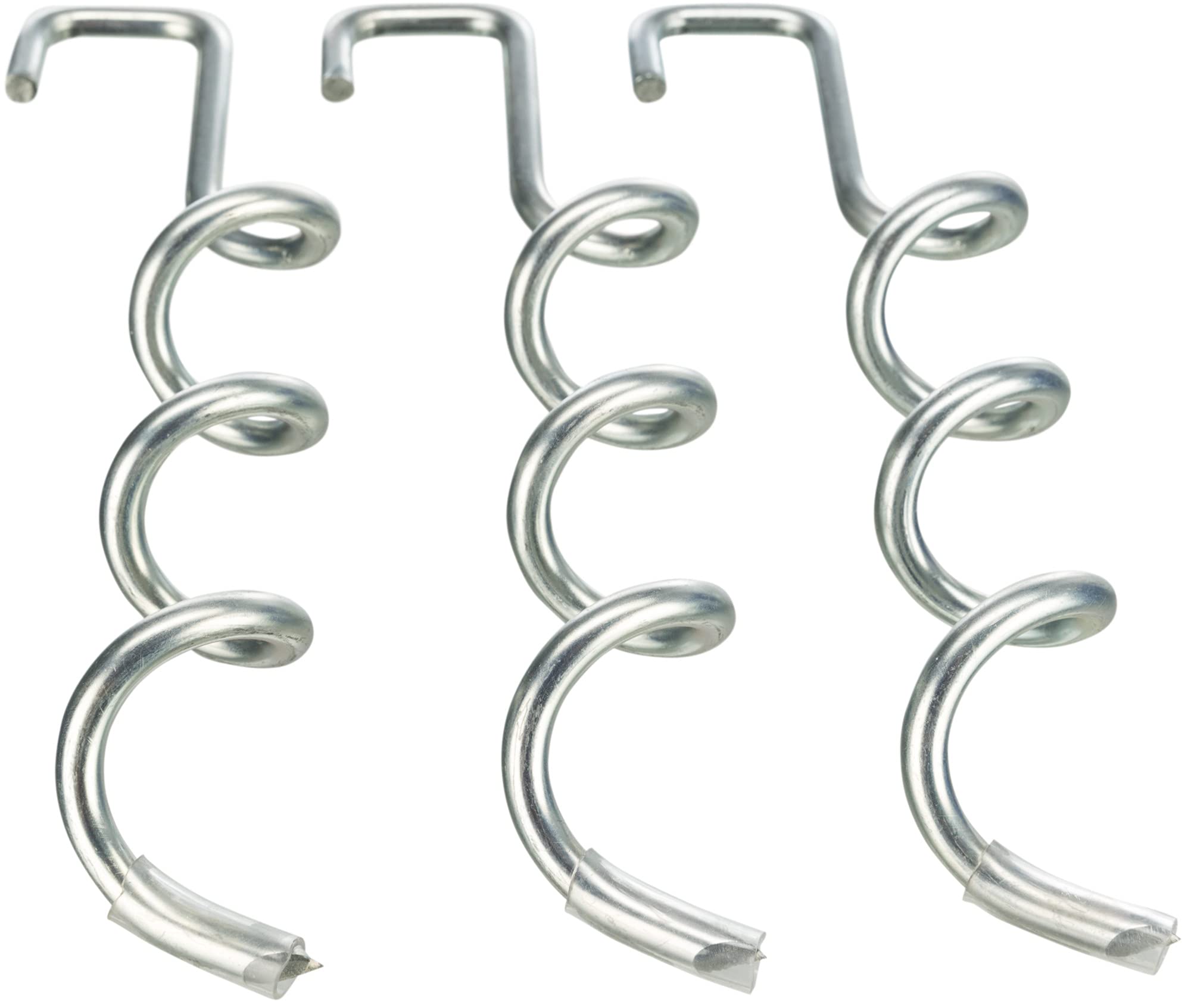 TRIXIE Heavy Duty Steel Ground Stakes, Twist, 3 pc