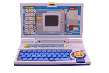 DIPDEY? 20 Activities & Games Fun Learning Laptop Notebook Computer Early Age Learn Subjects Like Math, English , Play Game Educational Talking Toy for 3+ Years Kids Boys and Girls (Multicolor)