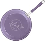 Rachael Ray 12-Piece Cucina Hard Enamel Nonstick Cookware Set, Lavender/Purple