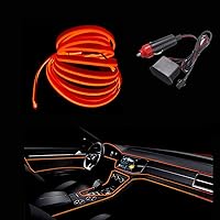 Vista 9 de MaxLax Tira de Iluminación LED de Neón Azul para Interior de Auto - 9.84 Pies de Cable EL de 12V Flexible con Protección de Fusible Integrada