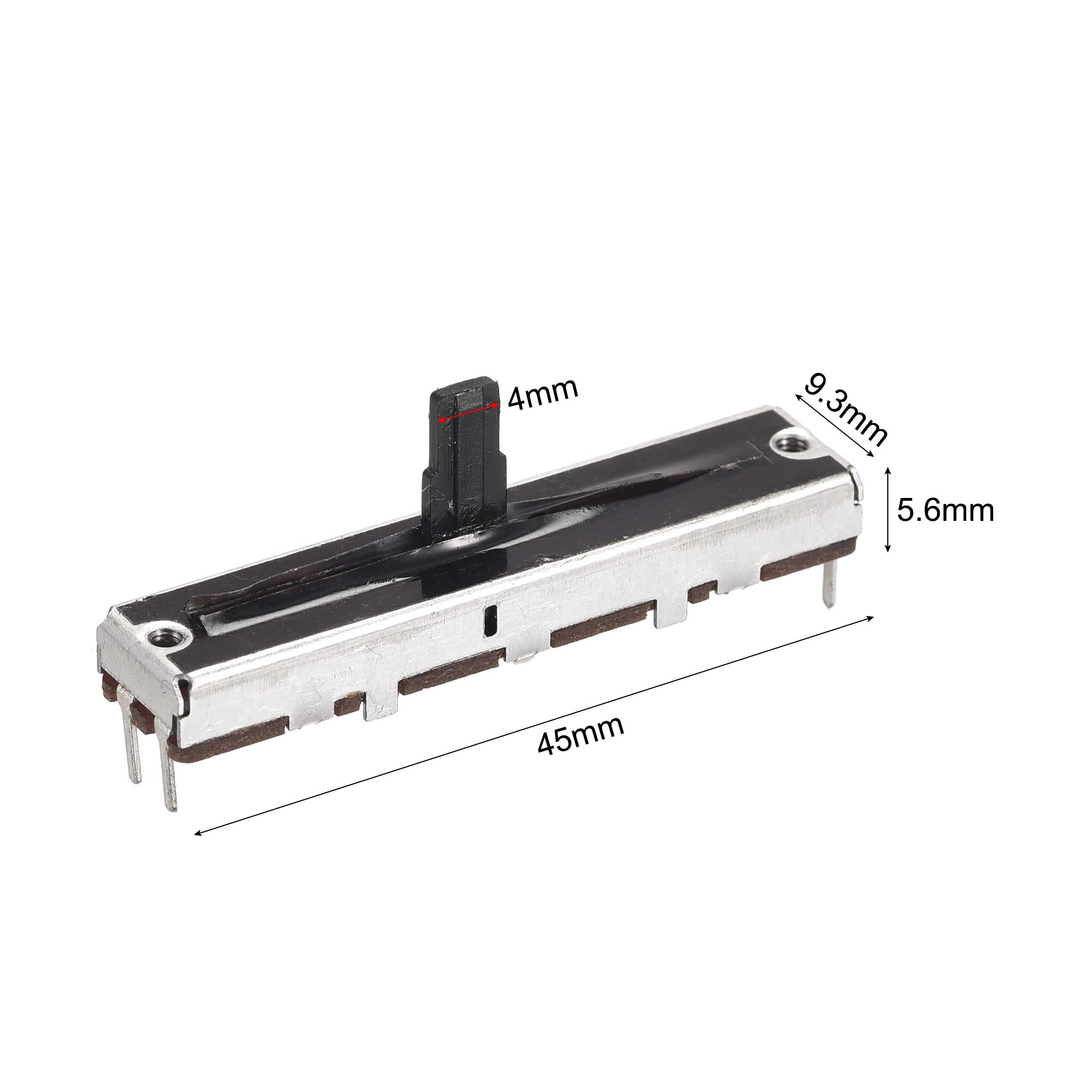 Potentiomètre Glissière Linéaire 20K Ohm B203 - Double Canal Pour Table De Mixage, Guitare | Réglage Volume & Lumière