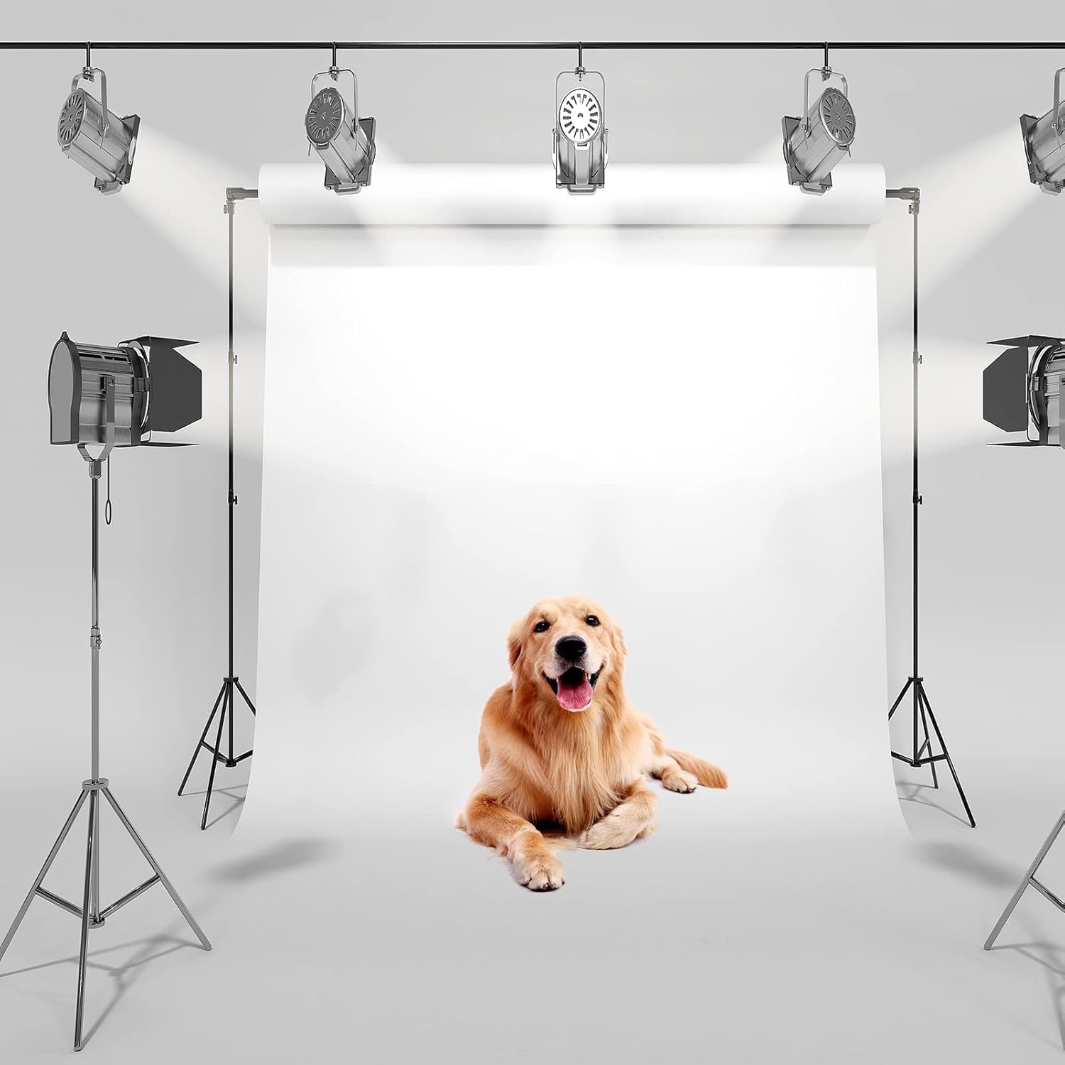 KingSaid Soporte de Fondo para Fotografía Profesional 2 x 3 Metros Ajustable y Retráctil, fotografía de Productos y grabación de Video, con Bolsa de Lona portátil