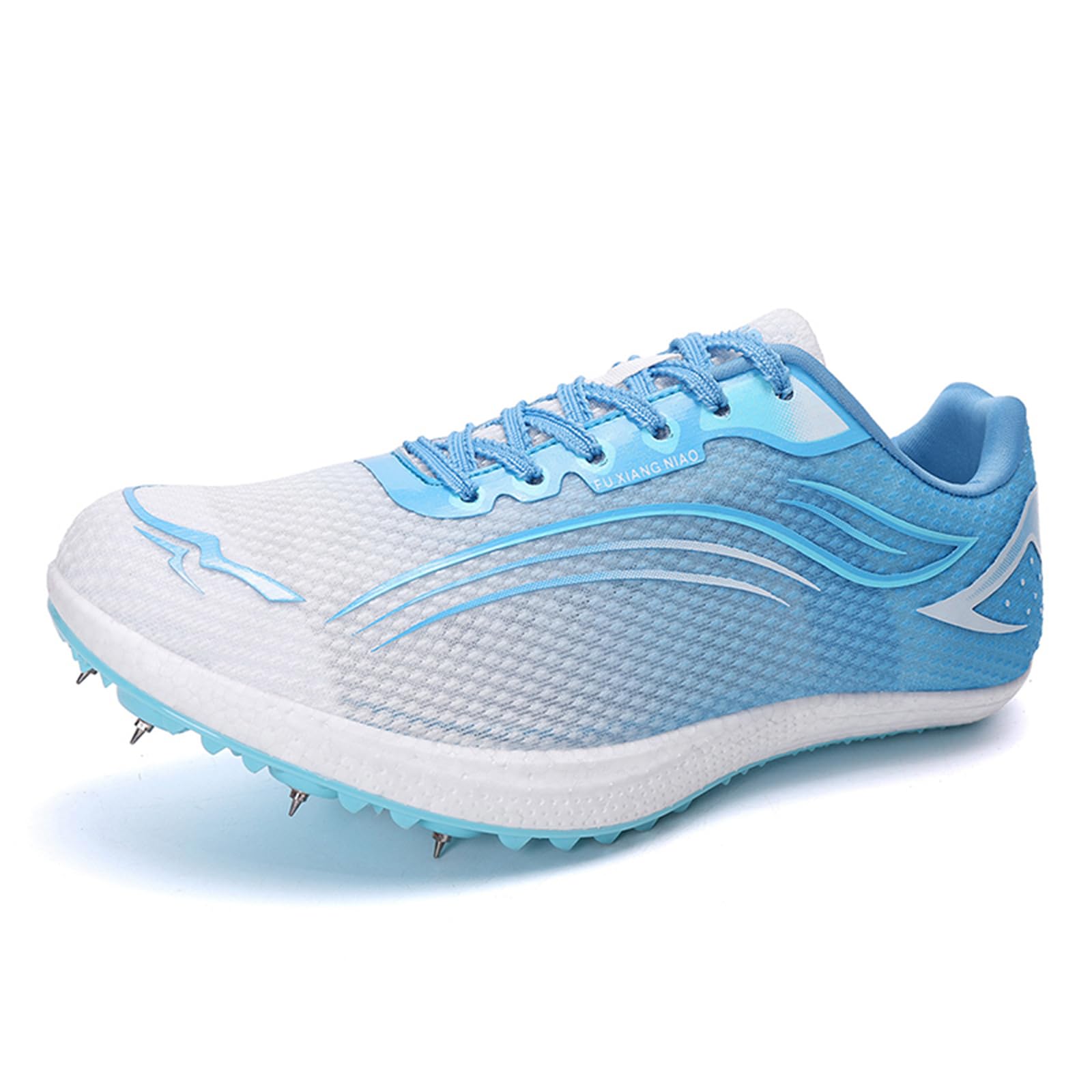 JiuQing Leichtathletik Schuhe Herren Damen 7 Spikes Laufschuhe Rennsport-Sneaker Leicht Bequem Springspikes Für Kinder