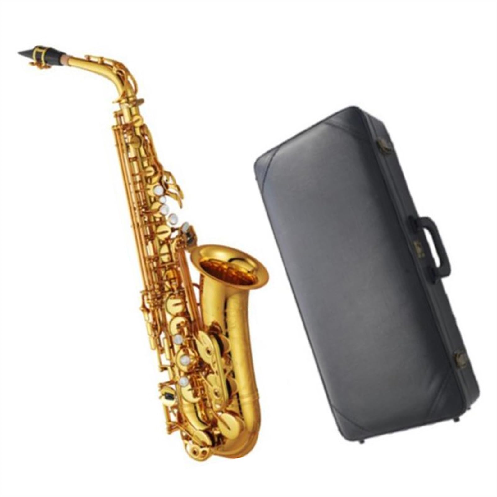 Sassofono Contralto Professionale In Mib Corpo In Ottone Laccato Oro Sassofono Contralto Con Custodia E Ancia Bocchino Sassofono per principianti Kit
