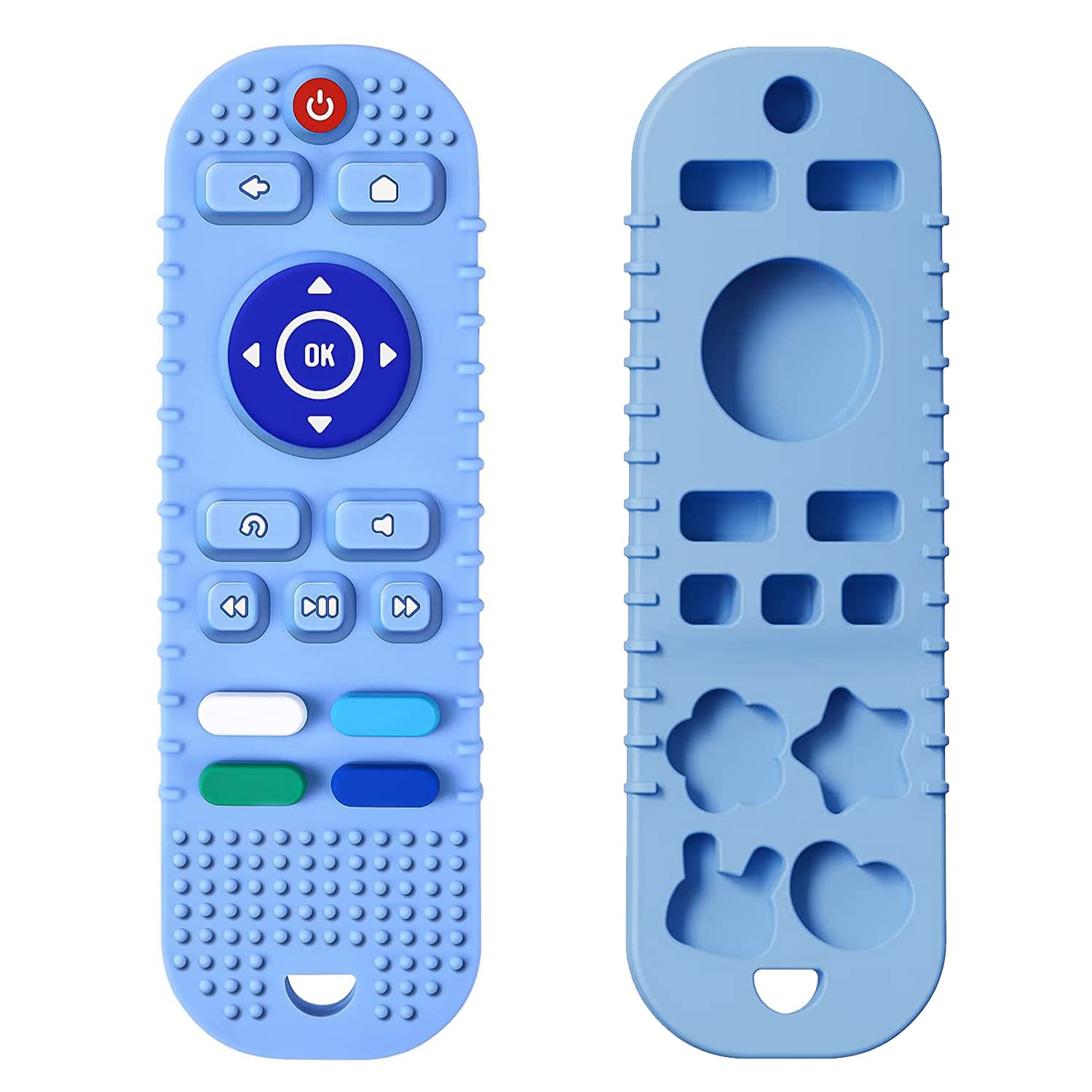 tekme Silicone Remote Teether For Baby, For 3+ Months Baby, Helps Biting Skills Development, Teething Toys For Babies And Toddlers (Blue) (B0BXBBG14B) Amazon Price History, Amazon Price Tracker
