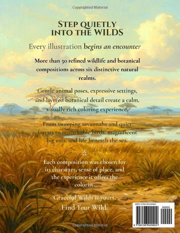 Graceful Wilds: A Premium Wildlife Coloring Book image 3