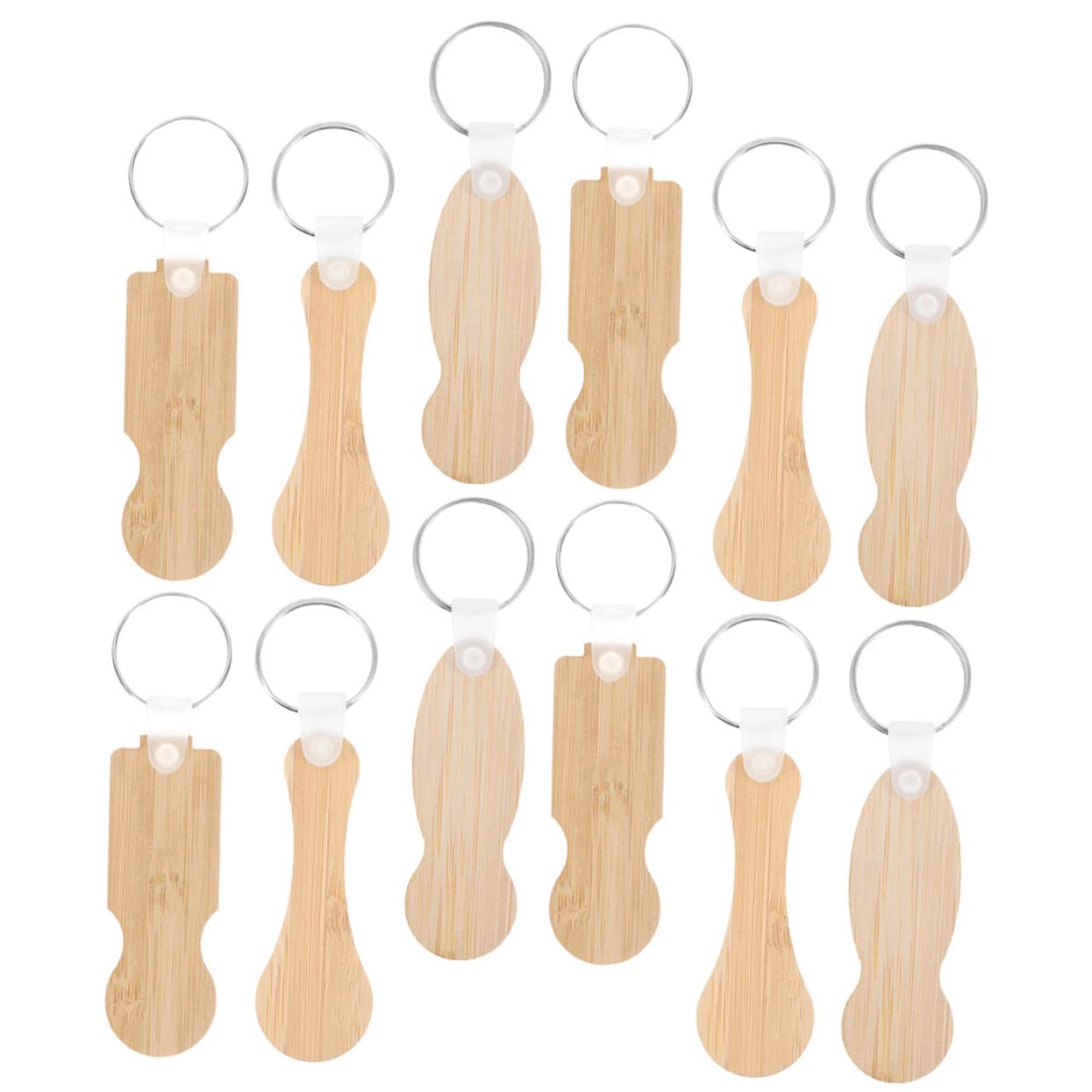STOBOK 12stcke Teiliges Schlsselanhnger Aus Bambus Mit  Einkaufswagenchips Kompakt Langlebig Und Elegant Als Einkaufswagenlser Und  Praktisches Alltagsaccessoire: Amazon.de: Fashion
