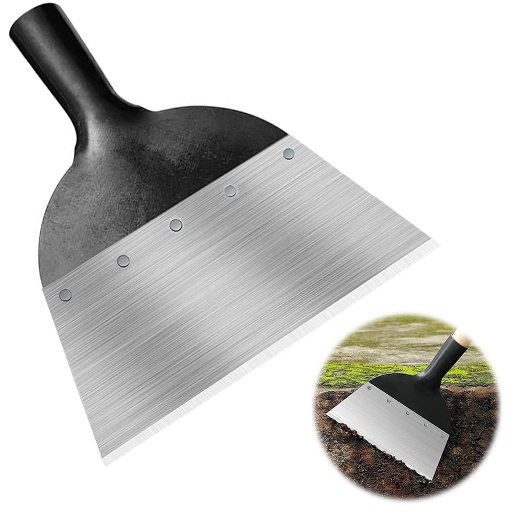HASTHIP® Heavy Duty Hand Weeder for Weed Removal, Clean Up Animal Waste, Large Metal Shovel Scraper, Mud Remove Tool, Gardening Tools for Home Garden(Without Handle)